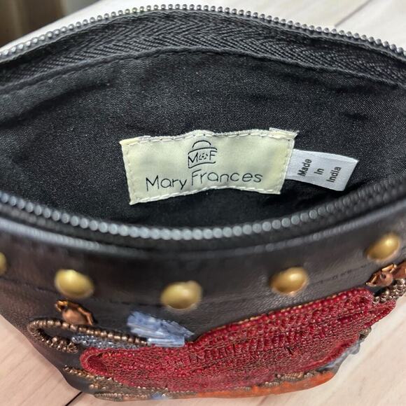 NWT Mary Frances Bag #S002-107 “Rebel Rose” Mini Crossbody Beaded Bag - Picture 8 of 10